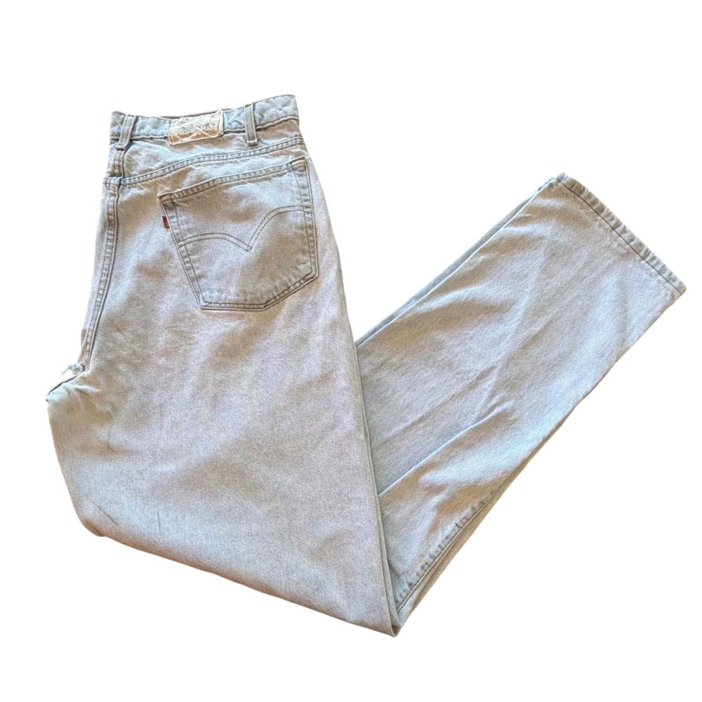 Levi Strauss Signature 545 Jeans Men 42x36 Loose Light Wash Denim GUC Vintage